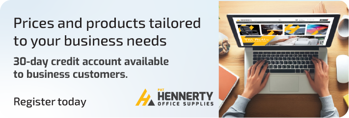 Banner offering prices and products tailored to your business needs and 30 day credit account for business customers
